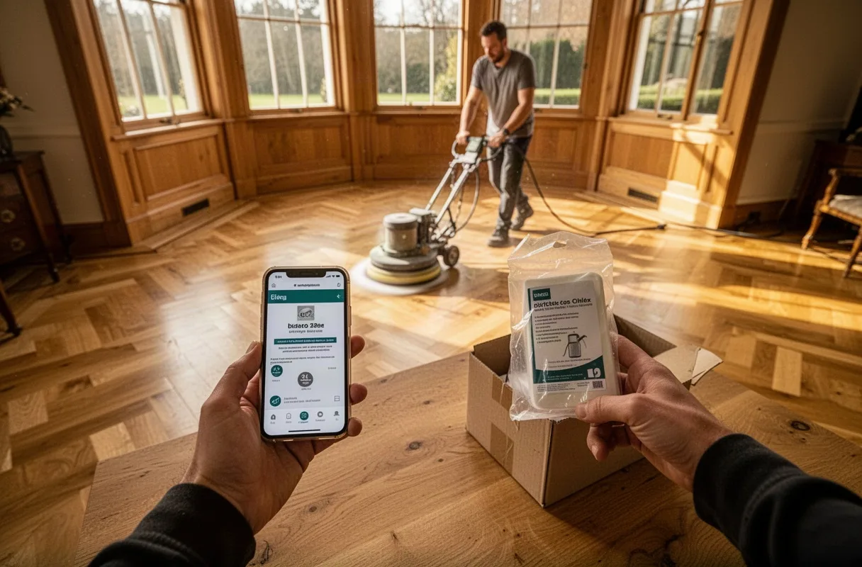 Hardwood Floor Deep Clean and Buff